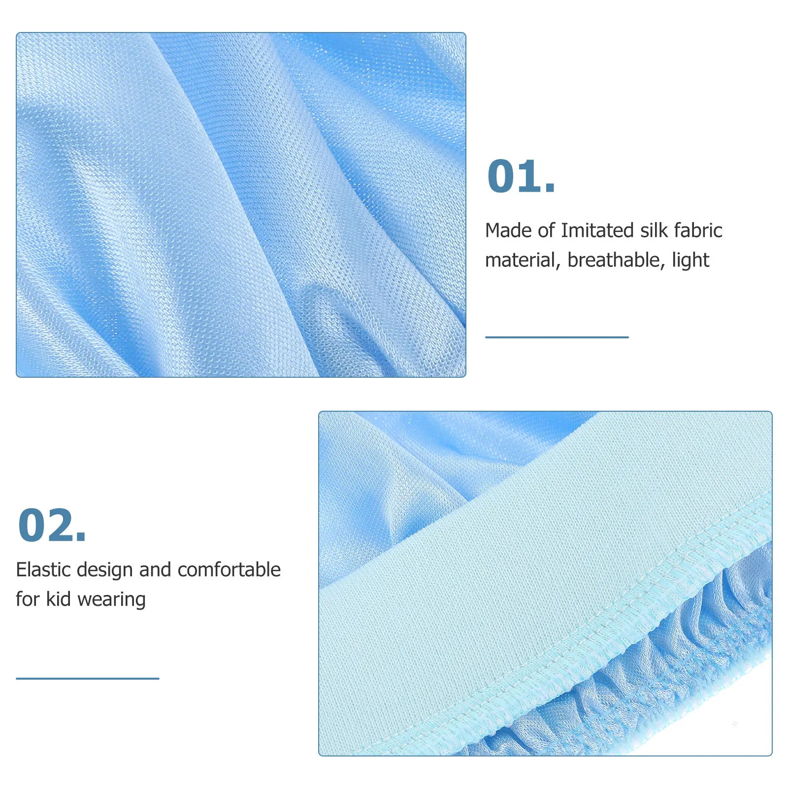 

2 Pcs Children's Stretch Practical Has Girl Breathable Silk