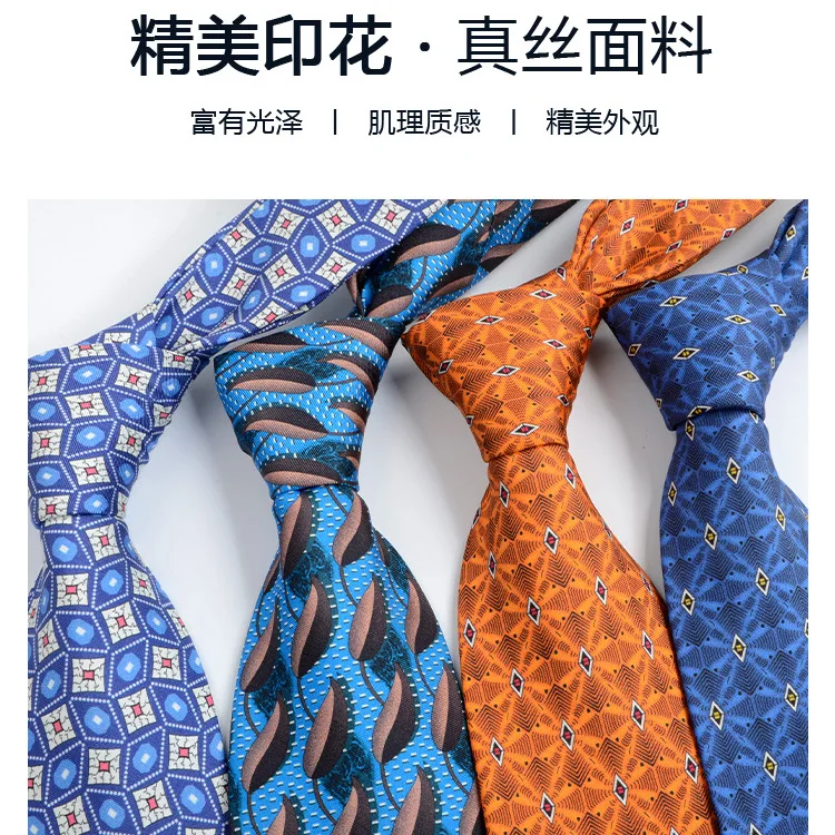 Old Style 100% Silk Printed Necktie Mens Tie Kravat Gravatas Ties Ascot Tie Gifts For Men Cravat Corbata Neck Tie