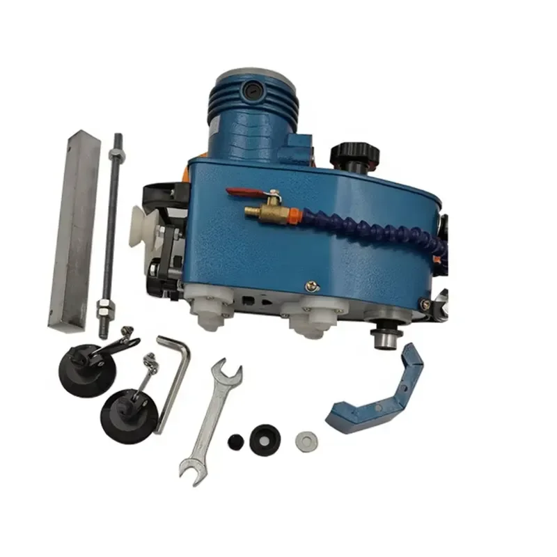 Portable Glass Edging Machine Manual Glass Polishing Equipment with Full Set of Processing Accessories Suitable as a Gift