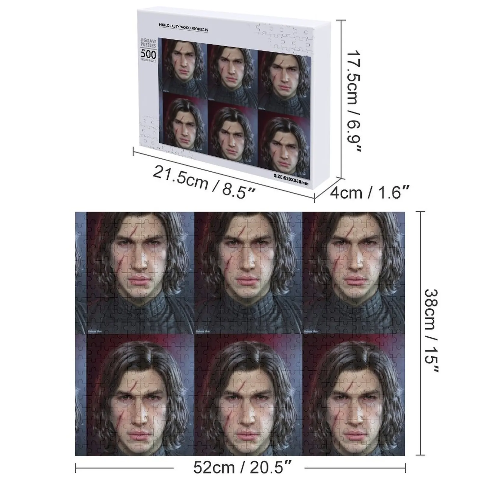 아담 드라이버 직소 퍼즐 어린이 게임 어린이 퍼즐