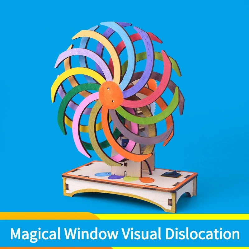 Science and technology production visual temporary dislocation magic window children's hand-assembled primary experiment toys