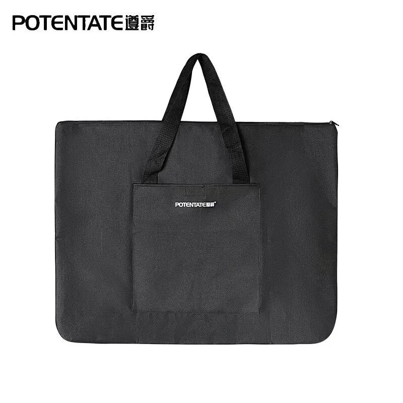 4K/8K Large Dacron Waterproof Light Weight Art Portfolio Tote Bag Black Carrying Storage Case For Poster, Sketching, and Drawing