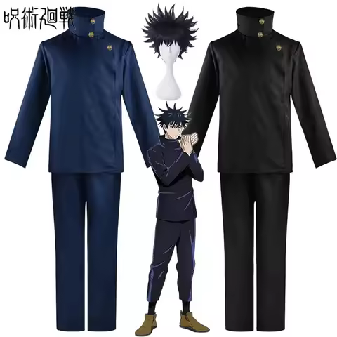 A Loving Family Costume Wig Anime Jujutsu Kaisen Fushiguro Megumi Cosplay Wigs Top Pants Hal New 2025