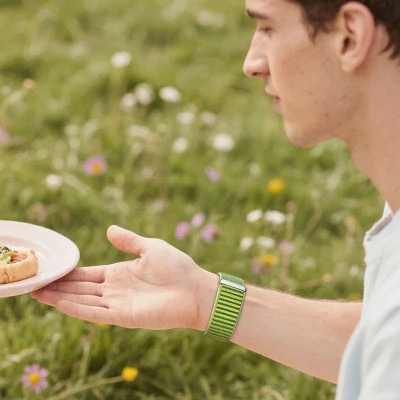 Cinturino in nylon per Samsung Galaxy Watch 8 44mm Bracciale di ricambio classico regolabile per Watch 8 Classic 44/40mm Accessori cinturino