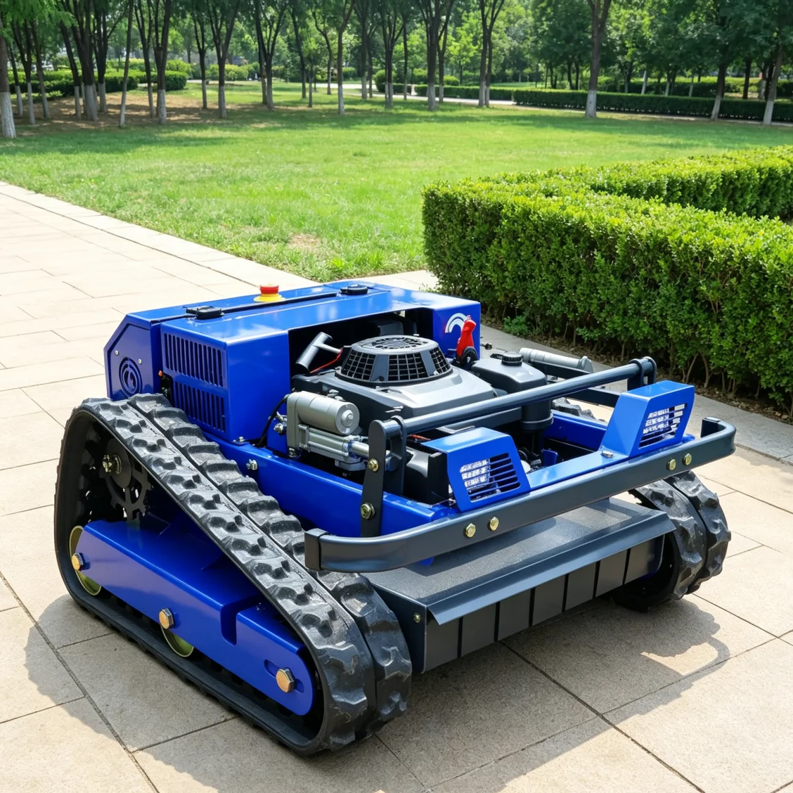 Customized Lawn Mower On Radio Control Remote Controlled Mower Crawler Lawn Mower For Rough Grass Land