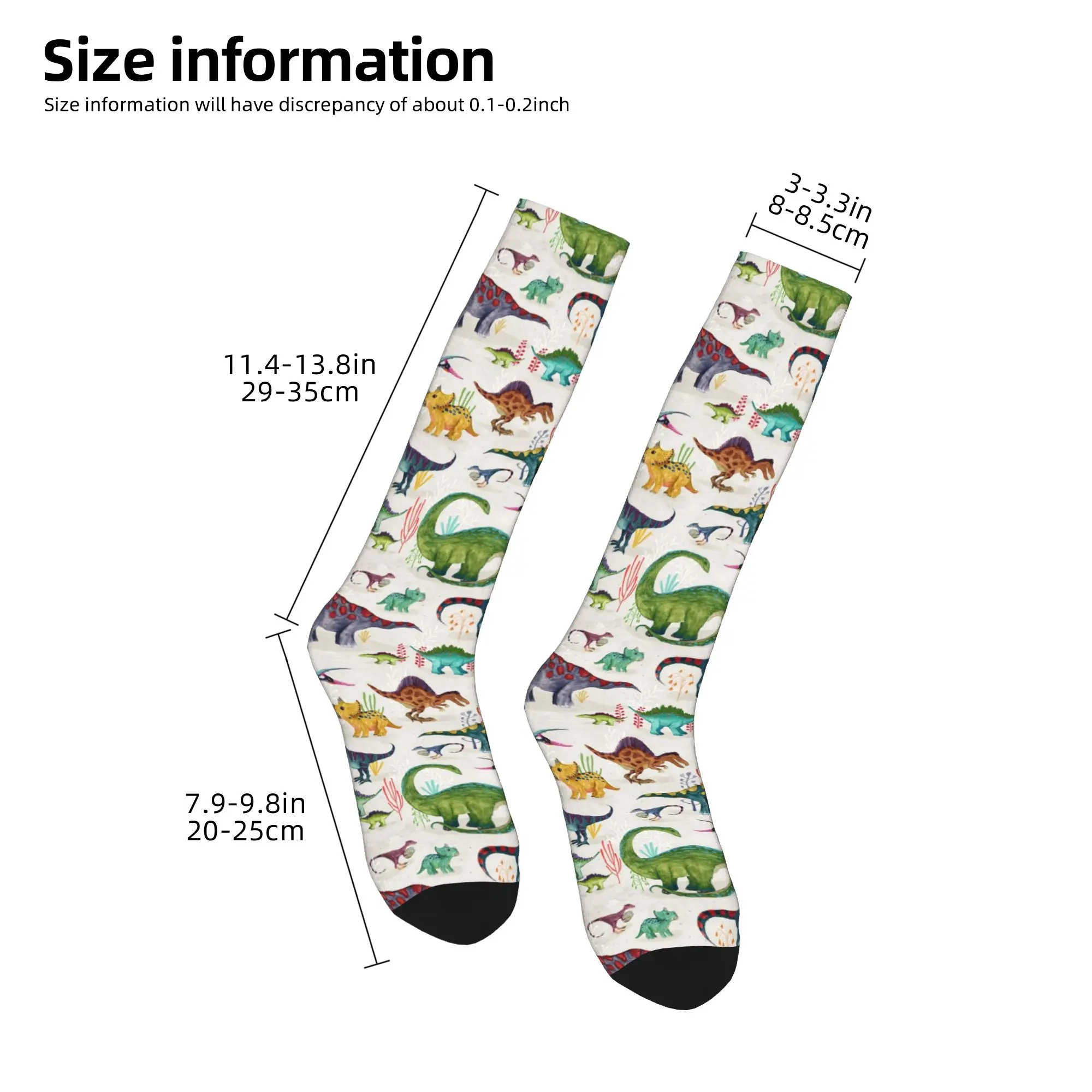Alle seizoenen Crew Kousen Heldere Dinosaurussen Sokken Harajuku Mode Hip Hop Lange Sokken Accessoires voor Mannen Vrouwen Verjaardagscadeau