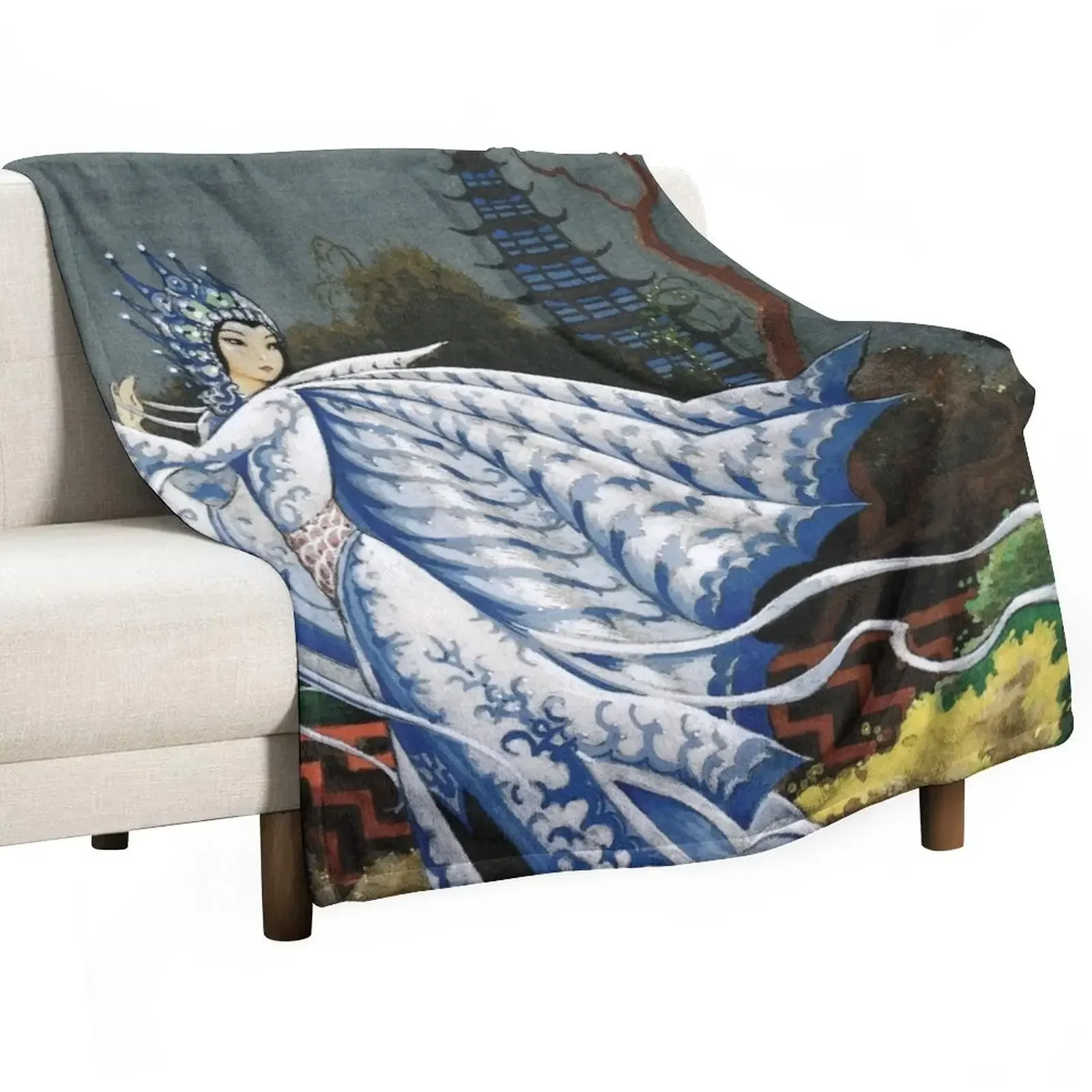 

Porcelain Princess By Rudolf Koivu Throw Blanket Blankets For Baby Sofa Luxury Thicken For Decorative Sofa Blankets