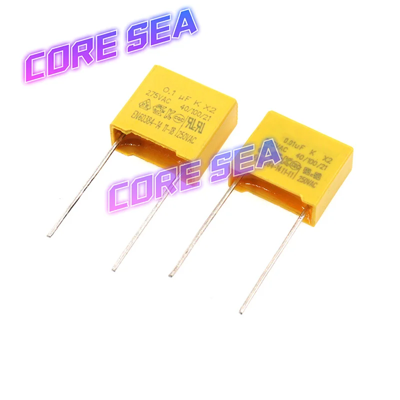 Safety capacitance 0.01UF 10NF 103 0.1UF 100NF 104 1UF 105 275V correction capacitance 5PCS