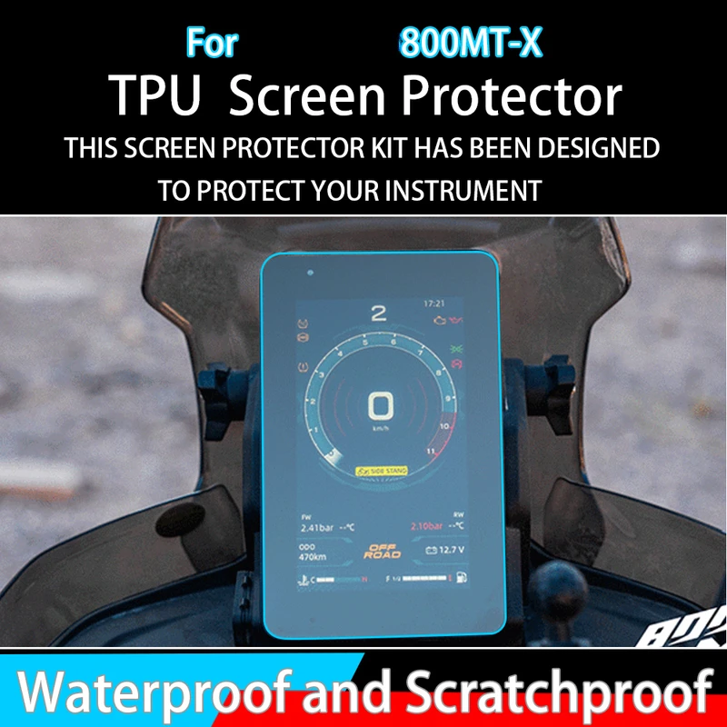 لـ CFMOTO 800MT-X 800 MTX 2024، ملحقات الدراجات النارية، شاشة مجموعة الخدش، فيلم أداة حماية لوحة القيادة