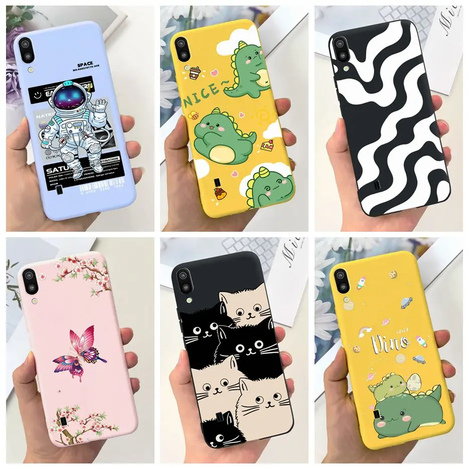 For Samsung Galaxy M10 M20 M30 Case Cute Candy Painted Cover Soft Silicone Phone Case For Samsung M105F M205F M305F Fundas Coque