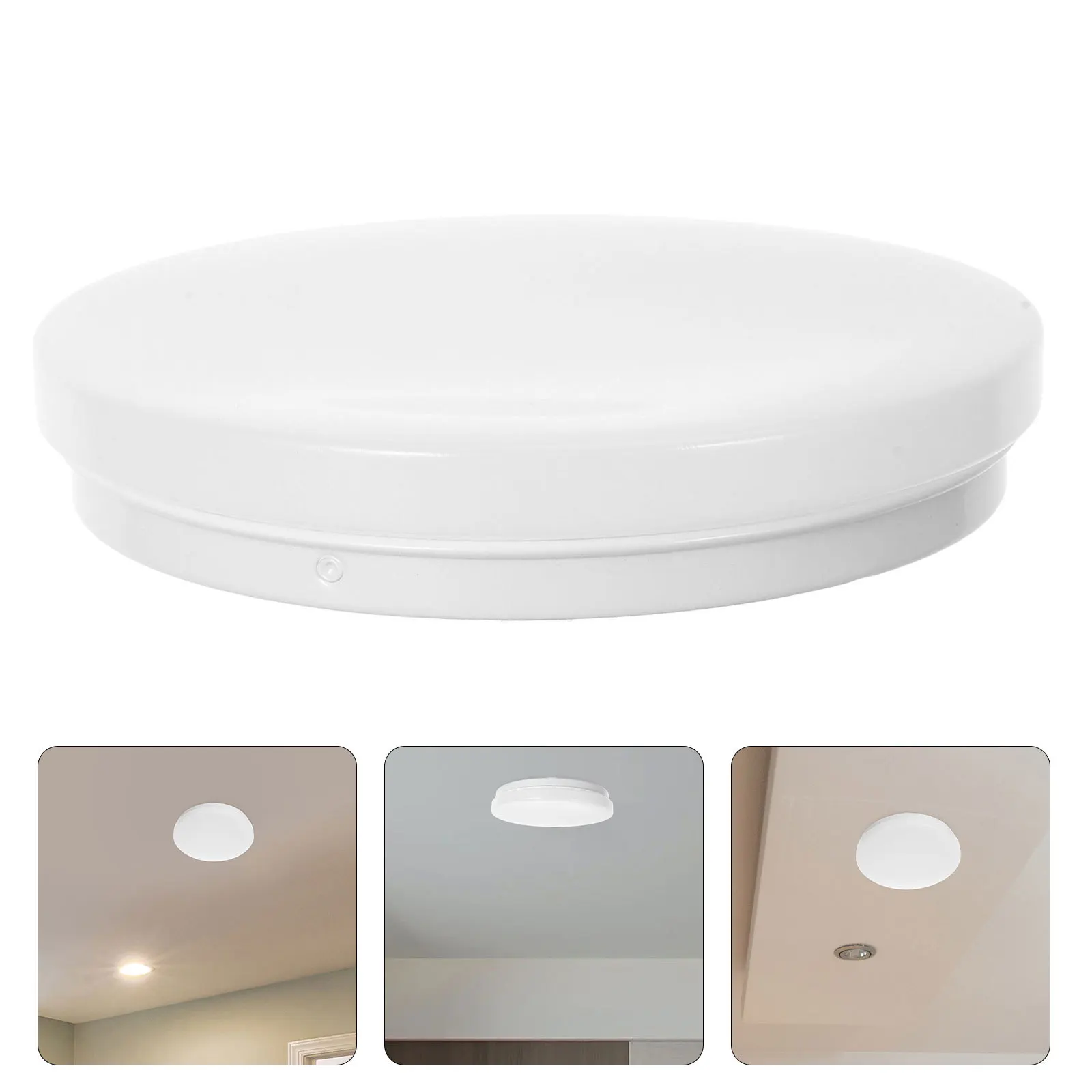 

1 шт. Круглый пластиковый абажур для потолочного светильника, замена для спальни, офиса, класса, современный дизайн, равномерное освещение