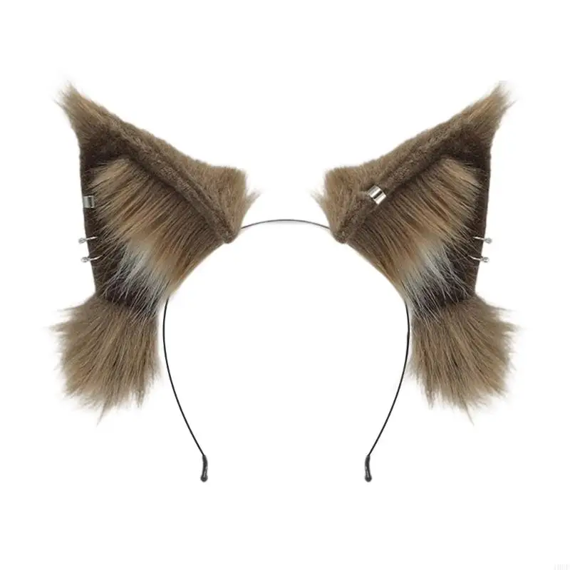 

Plush Animal Ear Hairband Roleplay Hair Styling Accessories Hairhoop For Adult