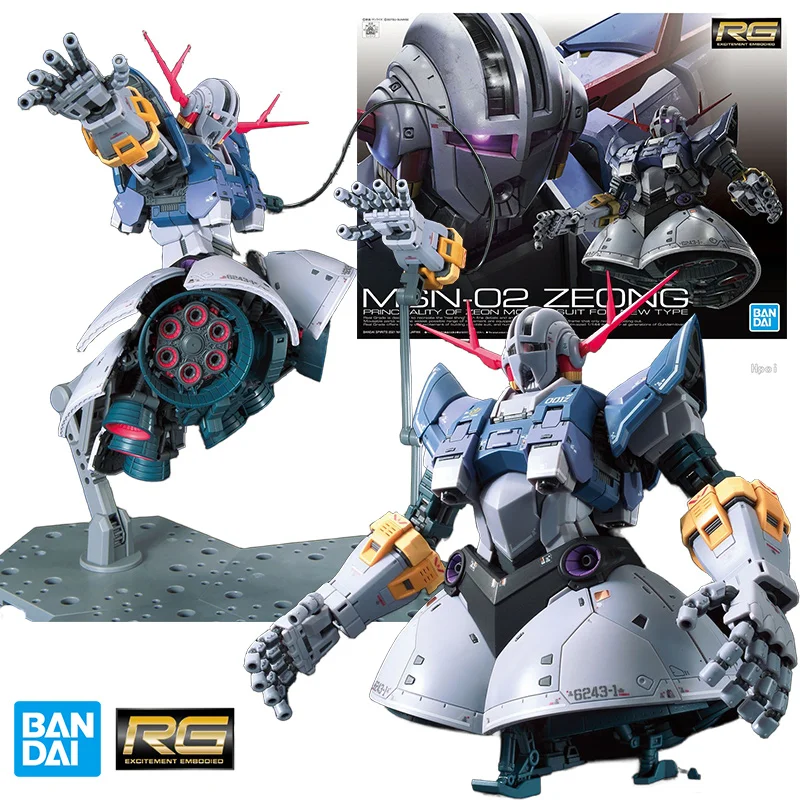 

Bandai RG 1/144 MSN-02 Zeong 18Cm Original Action Figure Assemble Gundam Model Children's Toy Birthday Gift Collection