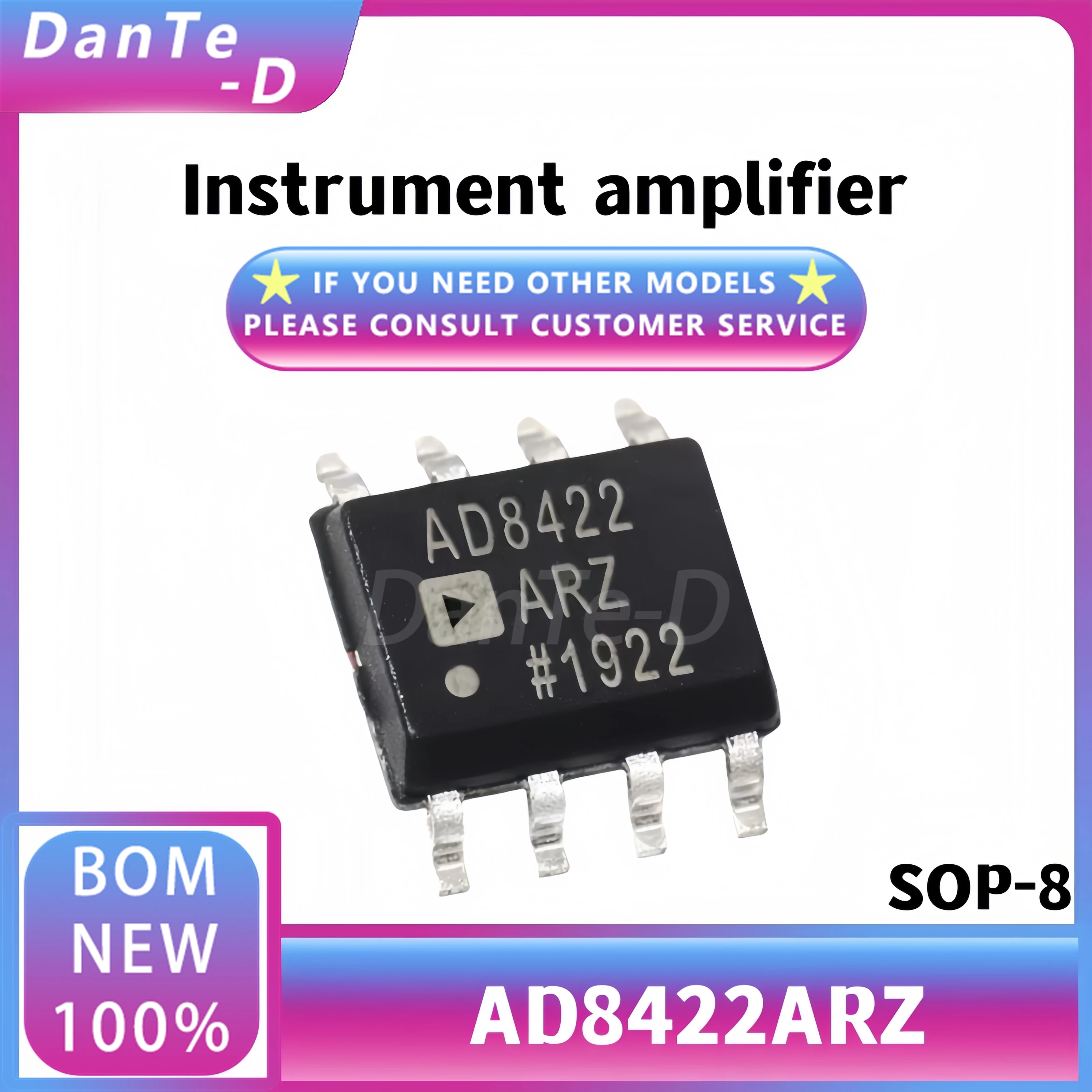 AD8422ARZ New original AD8422A SOP-8 precision instrument amplifier