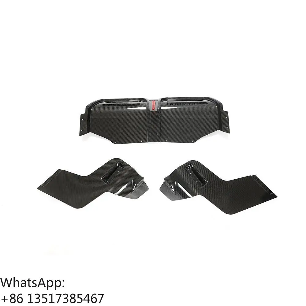 Prepreg Carbon Fiber Car Rear Bumper Diffuser Rear Lip for Porsche Macan GTS Sport 2022 2023 view 2