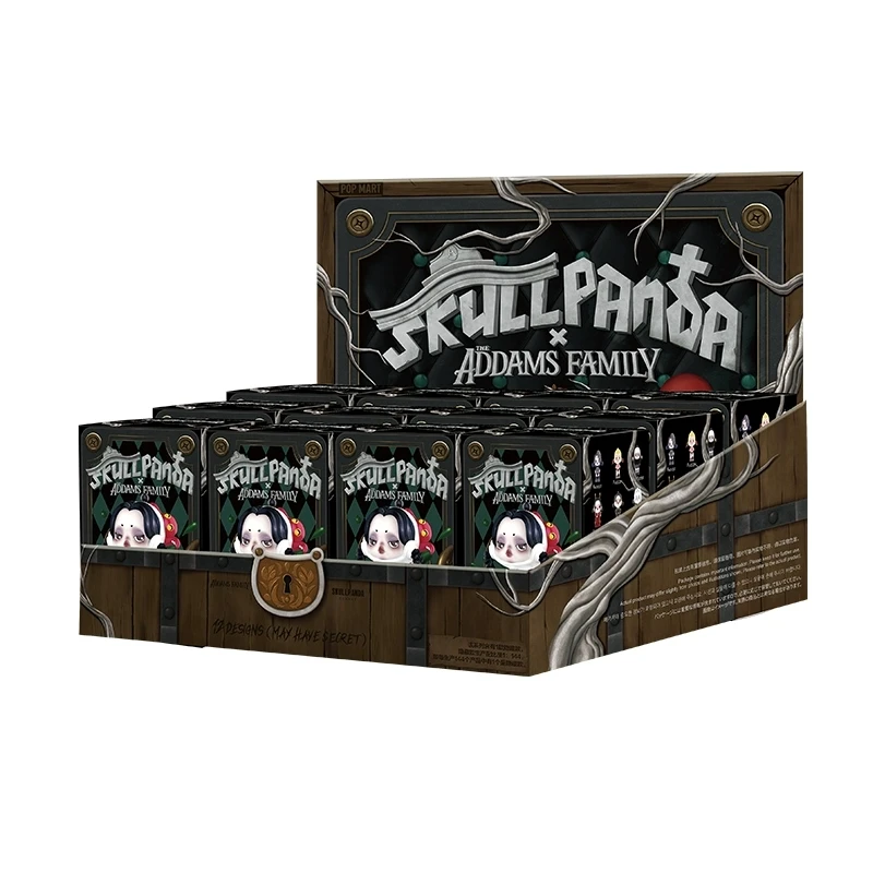 POPMART Genuine Blind Box Toy Cute Skullpanda The Addams Family