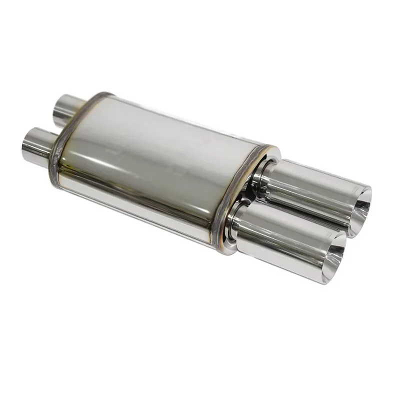 Universal Stainless Steel Exhaust Drum Exhaust Pipe Tailpipe Tail Throat Exhaust Tips In Stock