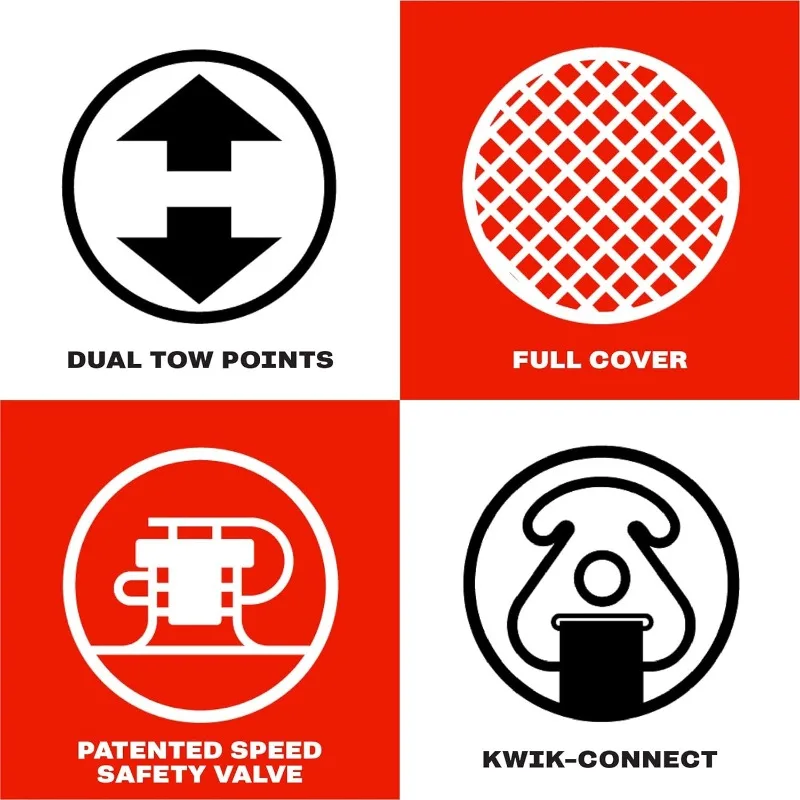 AIRHEAD Great Big Mable | 1-4 Rider Tube holowal for Boating