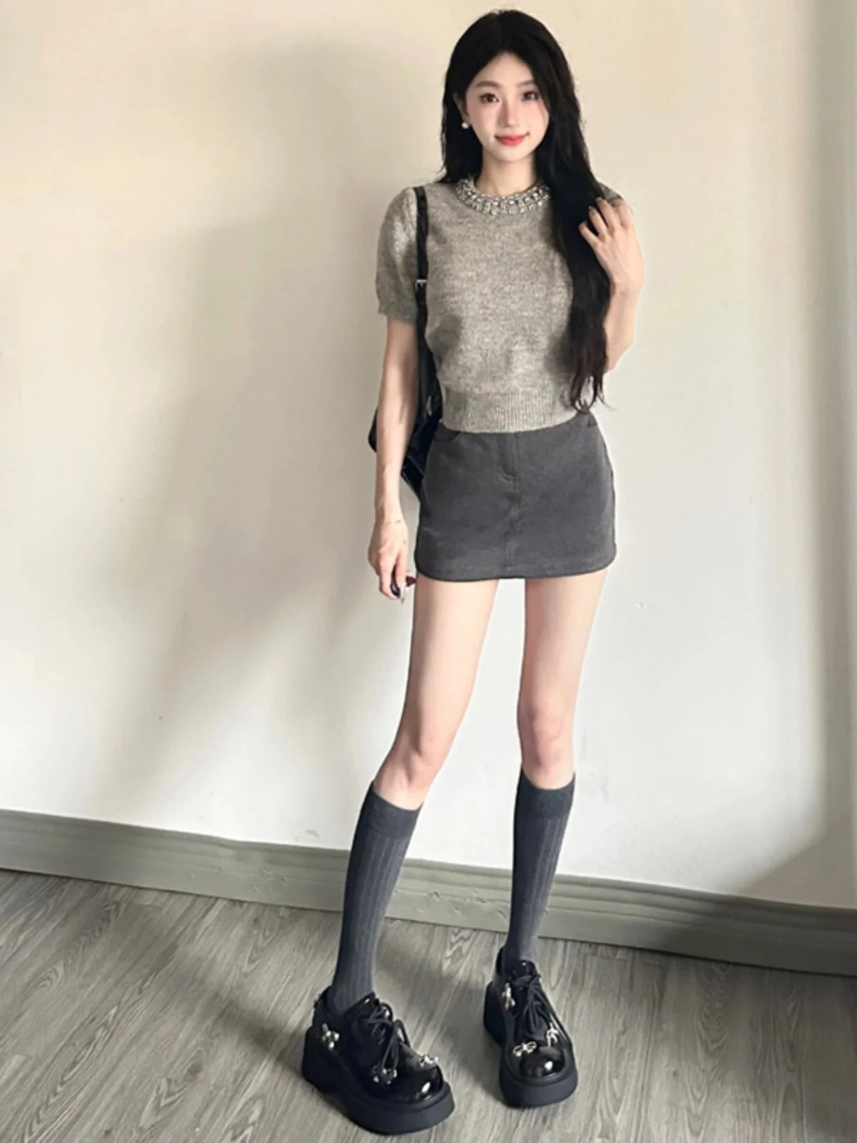Sweaters Jumpers Pullovers Womens Women Knitted Suit Autumn Clothing Woman Business Look Concert Festival Daily Alternative Rock view 3