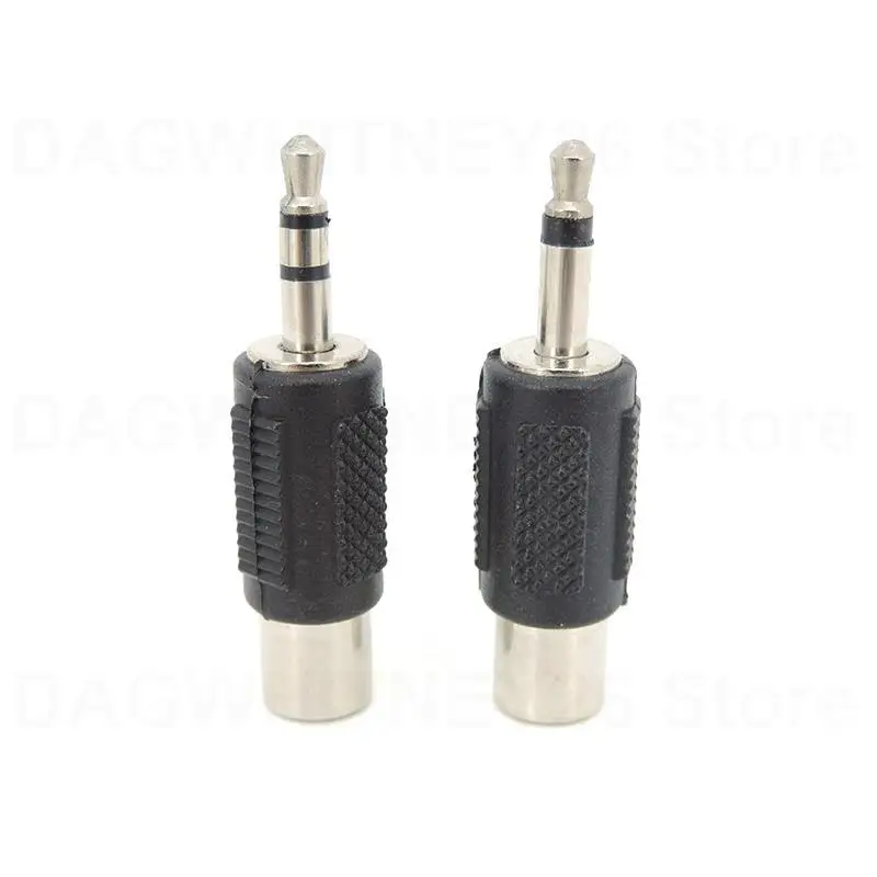 1Pc Audio RCA Jack Connector To Jack 3.5 MM male to RCA female Mono 2/3 pole Stereo Adapter Plug for Amplifiers Headphone U26