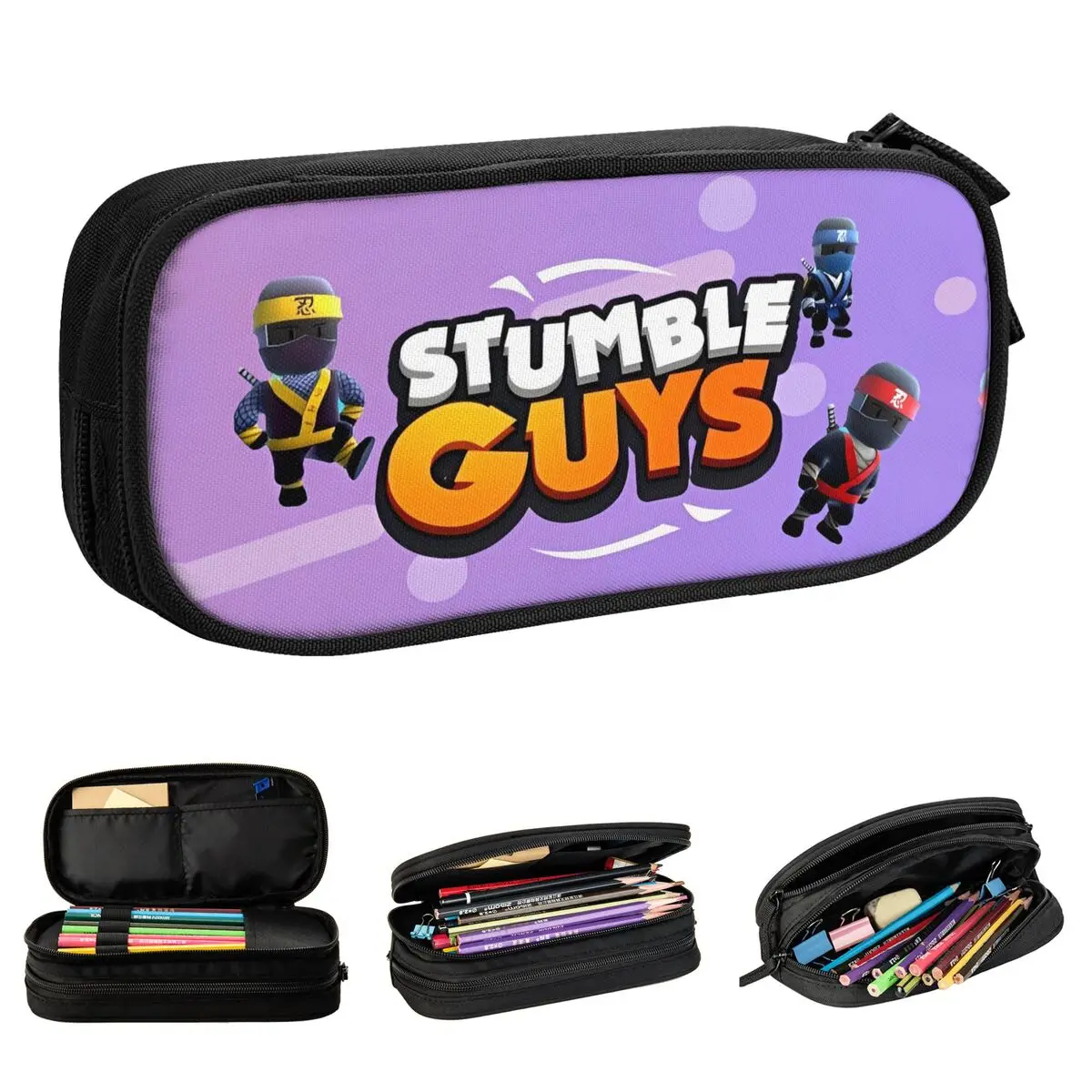 Stumbles Guys Pencil Cases Funny Game Pen Bags for Student Large Storage Students School Gift Pencilcases