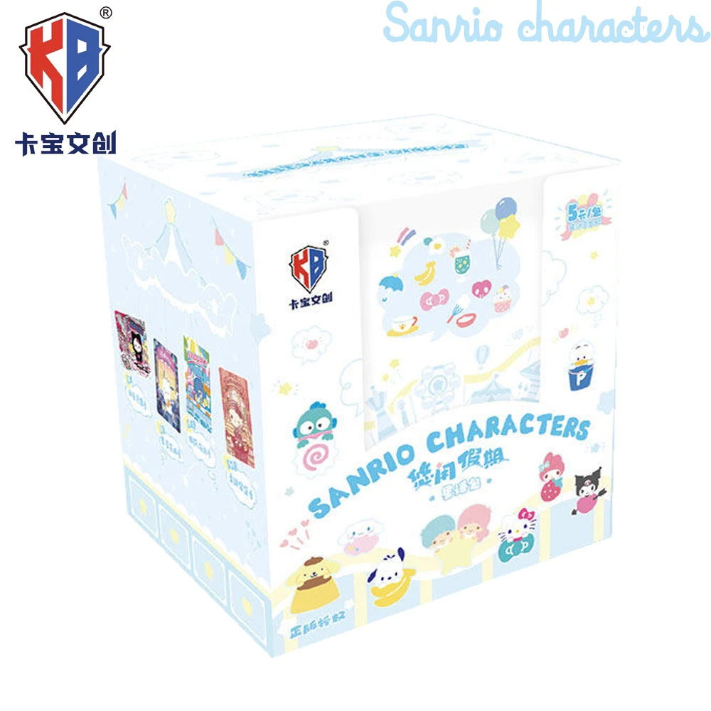 Genuine Kabao Sanrio Collection Card Kuromi Cinnamoroll Hangyodon Pompompurin Cartoon Exquisite Cute Peripheral Rare Cards