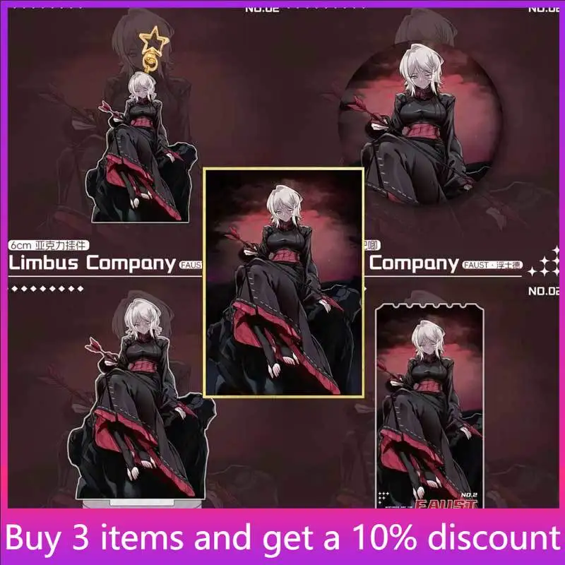 

Limbus Company Game Peripherals Faust Figure Badge Faust Figurine Acrylic Stand Pendant Collectible Ornament Toys Gift