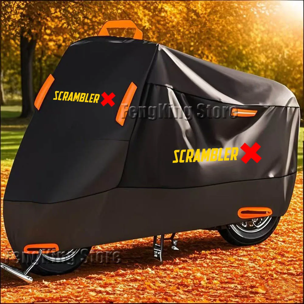 

For Ducati Scrambler 400 800 Lcon1100 Motorcycle Cover Waterproof All Season Dustproof Uv Protective Outdoor Scooter Rain Cover