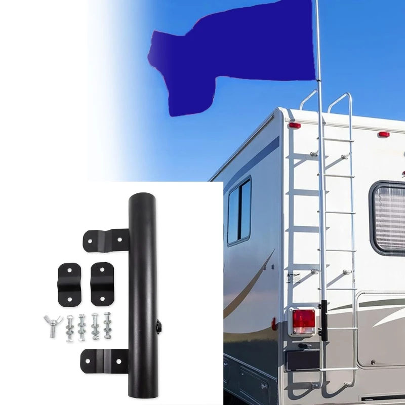 

D0UC Heavy Duty Flag Mount with Screw Easy Installation Campers Flag Holder