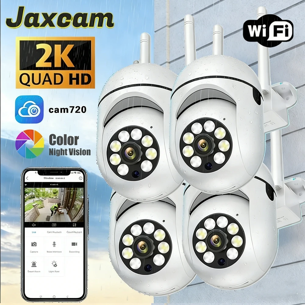

Уличная IP-камера Cam720 APP 5 МП с Wi-Fi 2.4G, PTZ, двусторонней аудиосвязью, отслеживанием человека AI, HD цветным ночным видением и функцией сигнализации