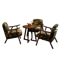 Western Restaurant Commercial Retro Booth Sofa Chair Combination Table and Chair French Restaurant Table and Chair 5