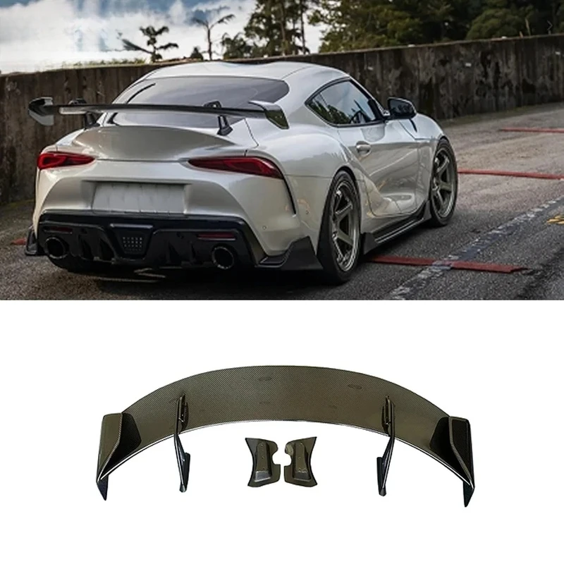 

Dry Carbon Fiber Rear Trunk Wing for A90 A91 Mk5 ADR Style Tail Wing Rear Spoiler Lip Wings Ducktail