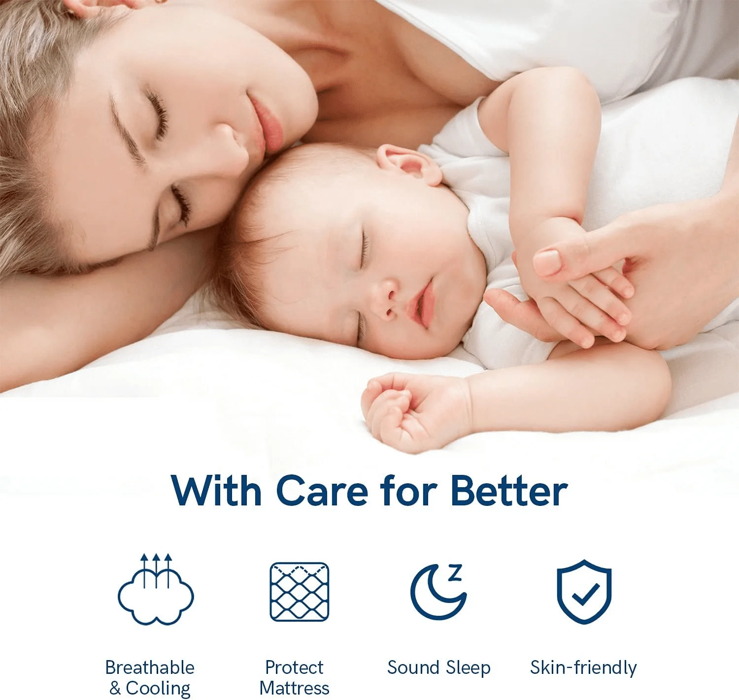 Mattress Topper King Size Extra Thick Mattress Pad 8-21" Deep Pocket Soft Down Alternative Fill Mattress Protector (78x80 Inches