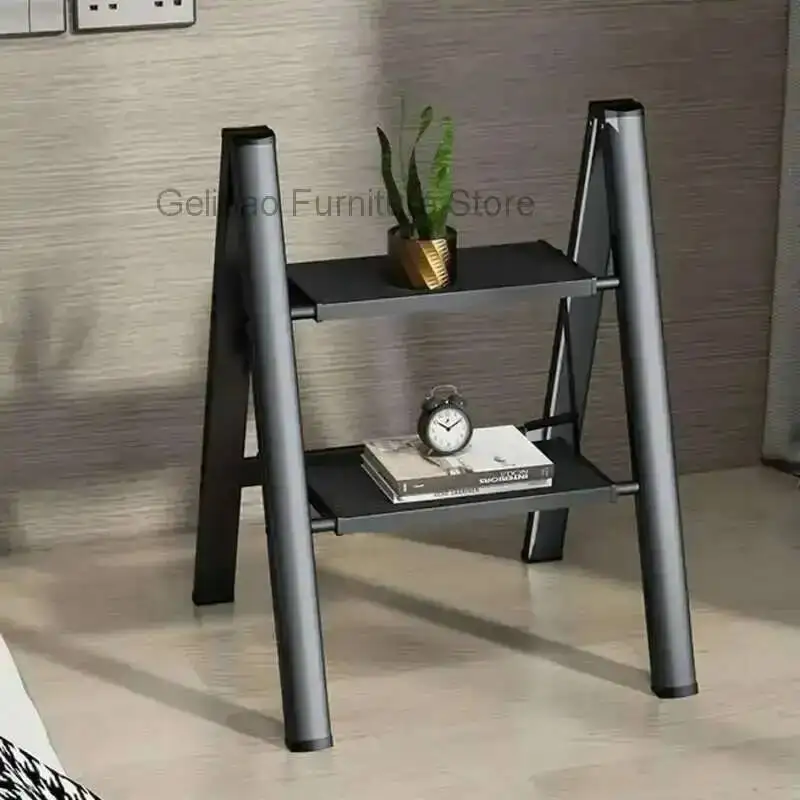 

High Stools Kitchen Thickened Telescopic Ladder Multifunctional Stable Structure Step Stool Non-slip Foot Pad Ladder Stool