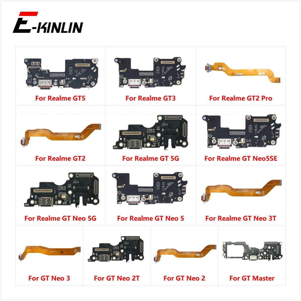 Power Charging Connector Plug Port Dock Board Flex Cable For OPPO Realme GT Master Neo 2 2T 3 3T 5 Neo5 SE GT2 GT3 GT5 Pro 5G