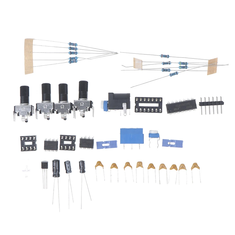 ICL8038 Signal Generator DIY Kit Sine/ Triangle/ Square Sawtooth 5Hz-400kHz Adjustable Frequency Amplitude Experiment Kit