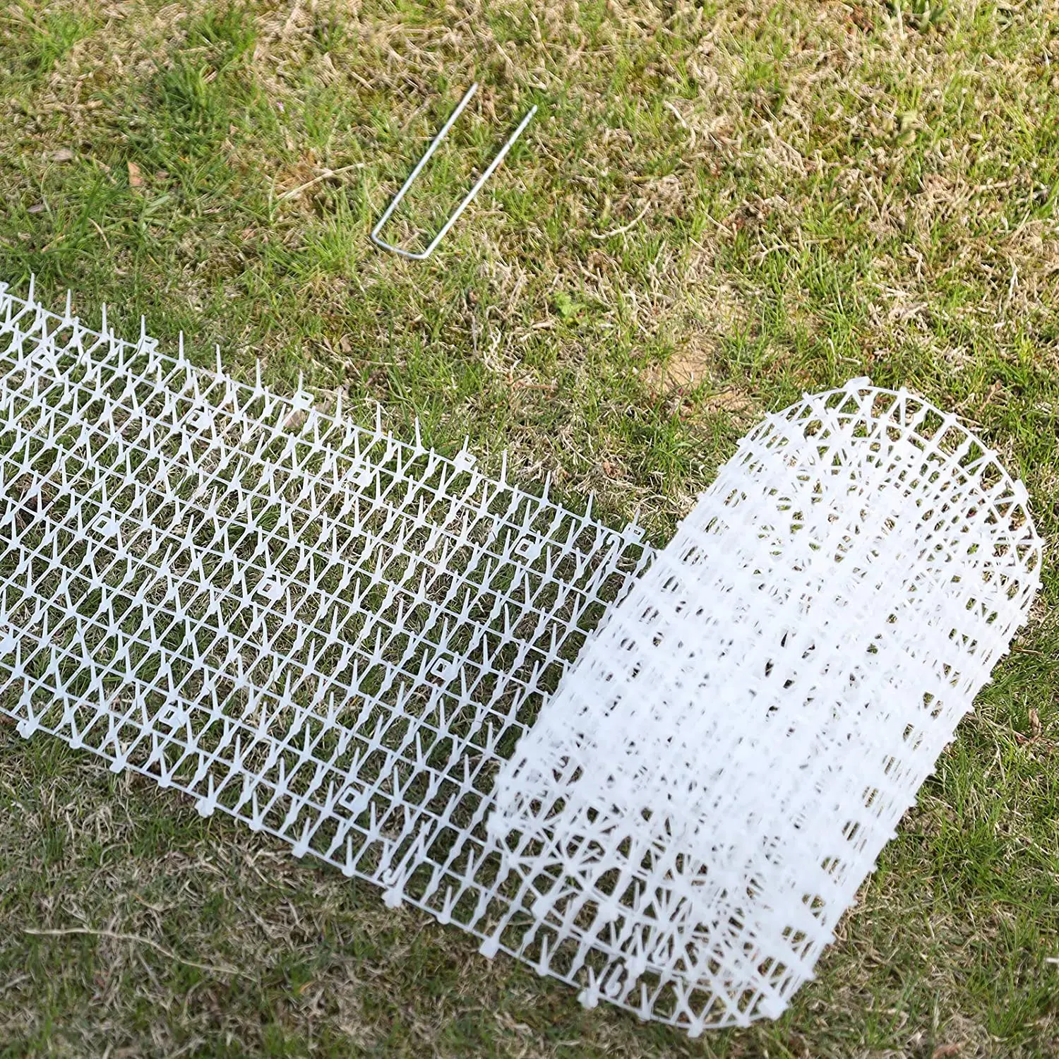 Katzenkotmatte weiß -4 m x 0,28 m, Anti-Katzen-Netzwerk mit Spikes, Garten-Grabstopper – Haustier-Hund-Katzen-Abschreckungsmatte für drinnen und draußen – Detail 16
