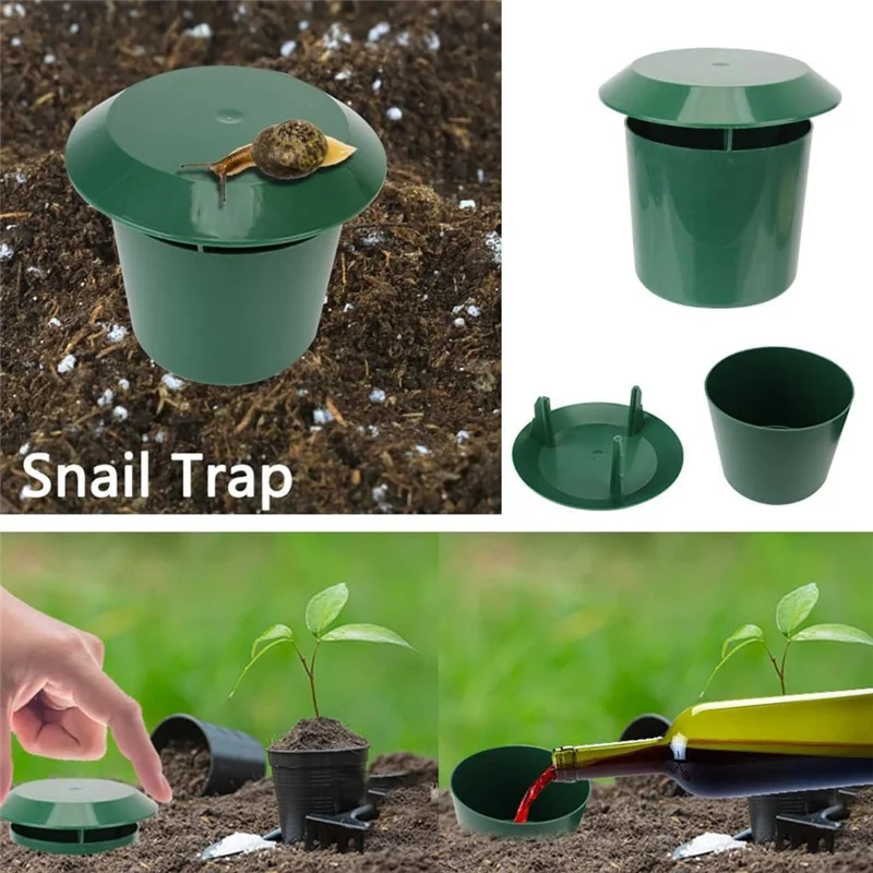 AB33-Garden Snail Trap, Environmentally Friendly Non-Toxic Plastic Capture Box, Safe Outdoor Gardening Flowers
