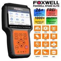 FOXWELL NT650 Elite OBD2 Diagnostic Tool Engine Code Reader 26 reset Fcuntion OBD 2 Scanner A/F Reset Auto Tools