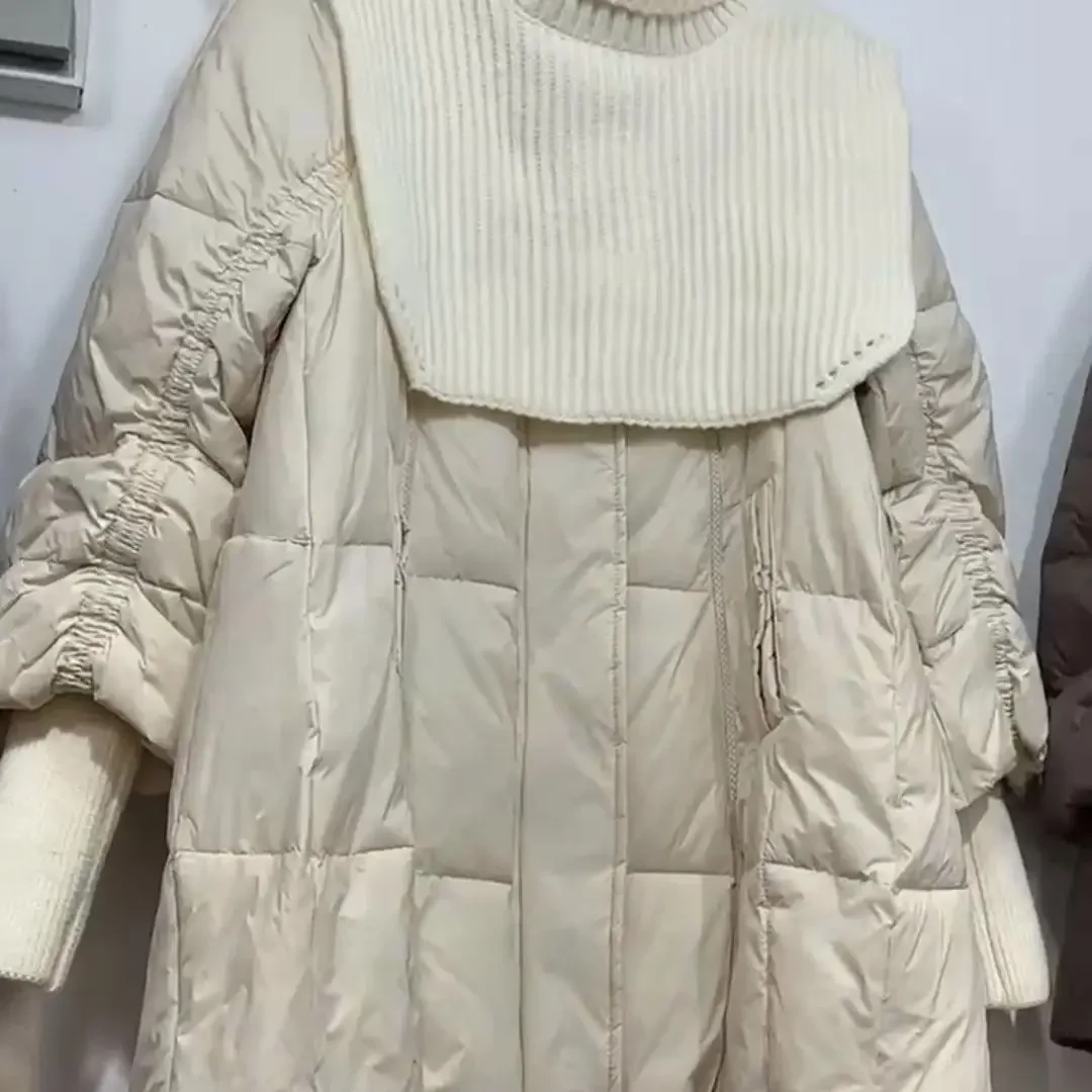 Hiver nouvelle écharpe tricotée pour femme doudoune pour les déplacements veste chaude