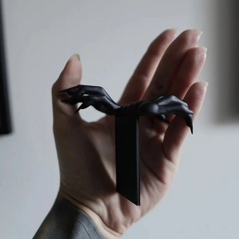 

Новая закладка «Рука дьявола», угловой маркер, закладки для чтения, лапа дьявола, Хэллоуин, украшение для домашнего рабочего стола, подарок