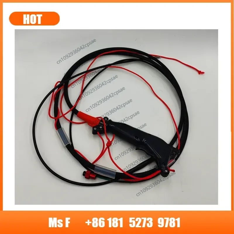 Gas Powered Surfboard Engine Spare Part DLE Pull Start Hand Grip Handle With Complete Cable Harness