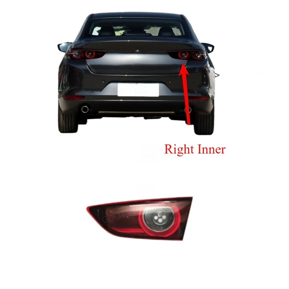 

1 шт. 3 контакта без противотуманной фары, внутренняя правая сторона 2019-2021, светодиодная задняя фара Для Седана Mazda3, задняя фара для парковочного поворота Axela