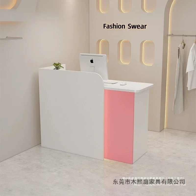 HYS Small bar table Simple store Reception counter Commercial beauty salon checkout page Training institution table