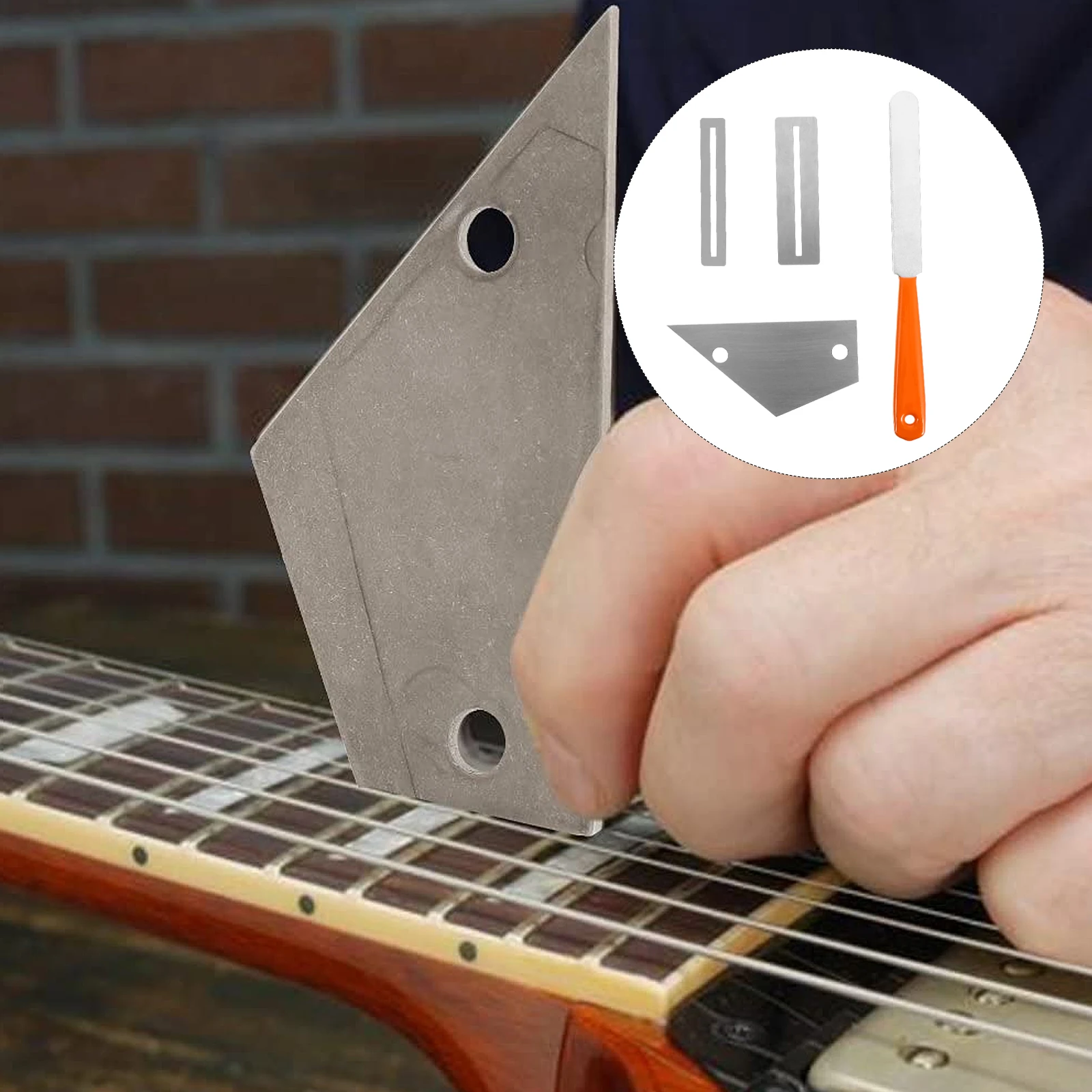 

Guitar Fret File Nut Files Bass Wire Acoustic Grinding Tool S Bridge Saddle Stainless Steel Leveling Ruler Luthier Tool Set