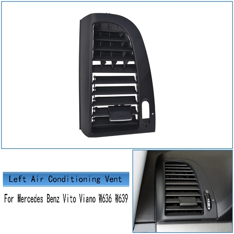 Car Dashboard Central Air Conditioning Vent Outlet Cover Grille Panel For Mercedes Benz Vito Viano W636 W639