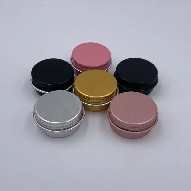 5g 10g Makeup Storage Colorful Jars for Cosmetics Travel Containers for Cosmetic Cream Aluminum Box Metal Cans Jars With Lids