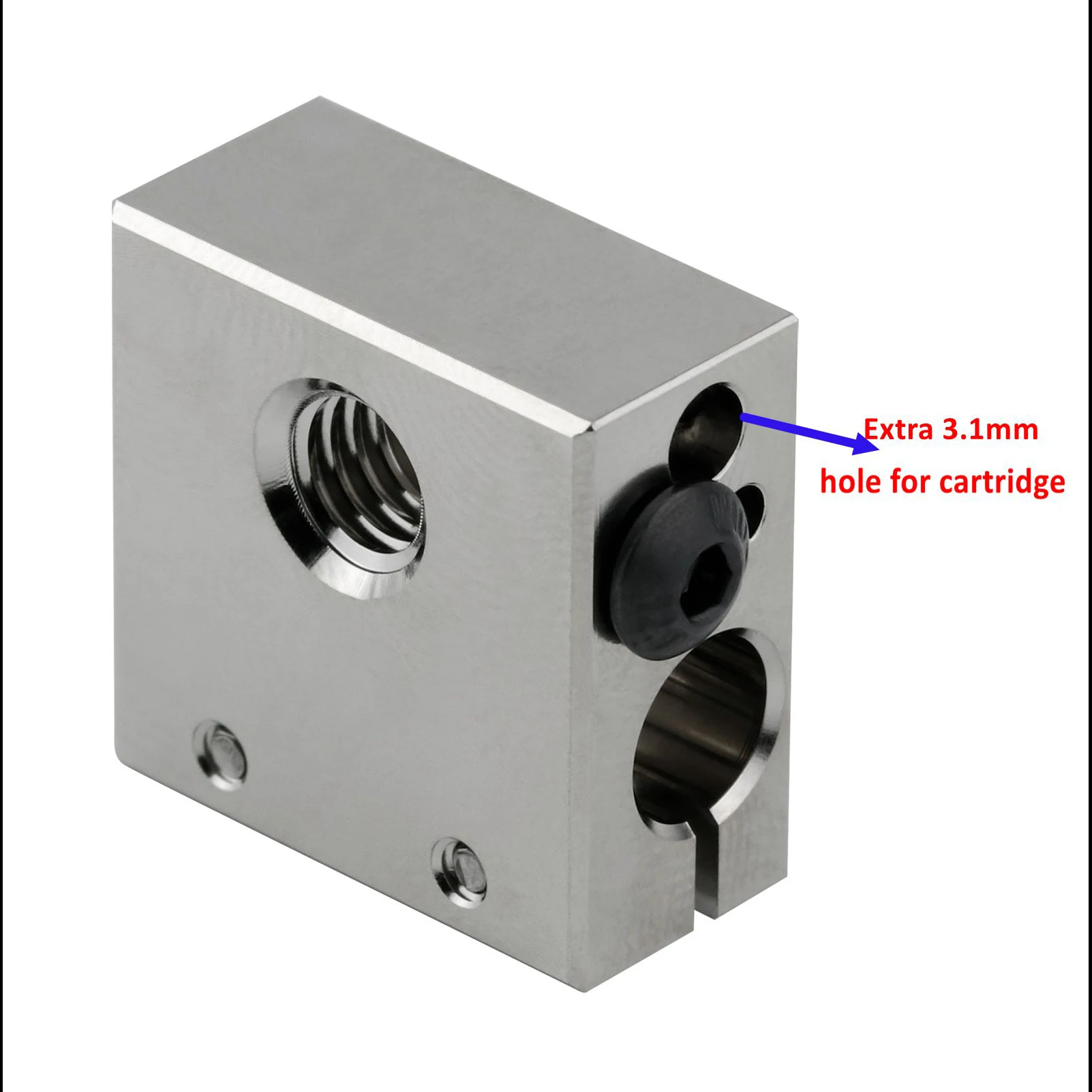 Upgraded Swiss CR10 Plated Copper Heat Block For CR10 Hotend mk8 nozzle DDB Extruder ender 3 V2 Pro 3D Printer