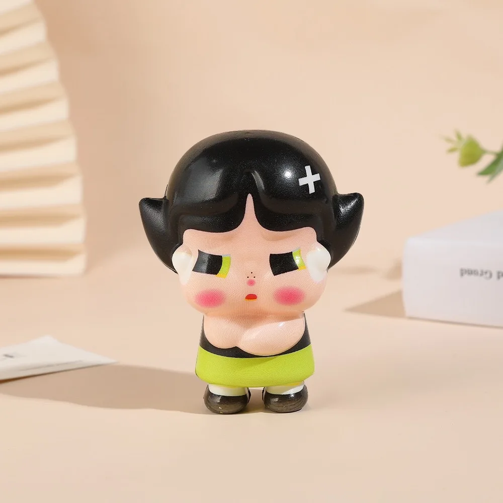 De Powerpuff Girls Kawaii Knijpspeeltje Kawaii Anti Stress Volwassen Speelgoed Siliconen Pinch TPR Zachte Decompressie Stress Reliever Speelgoed