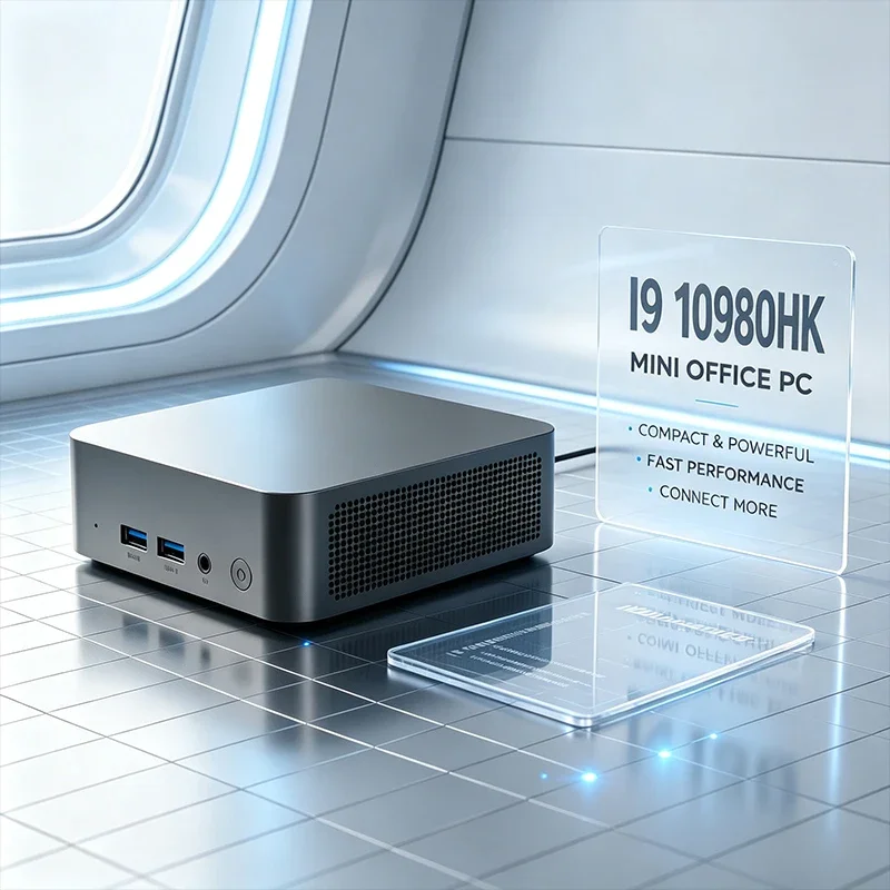 Mini Desktop PC Intel Core I9‑10980HK Performance Multiple Connection Ports for Business Home Office Gaming Daily Study